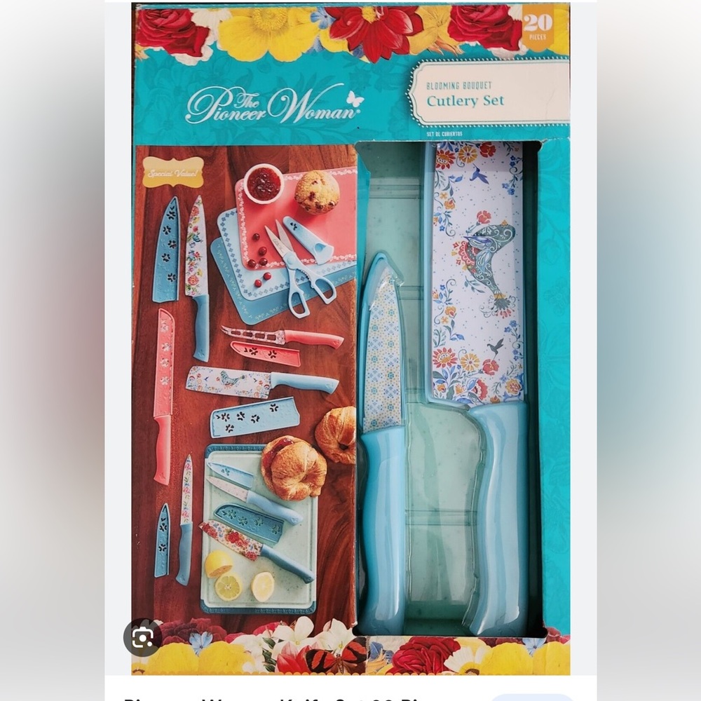🦋 The Pioneer Woman Blooming Bouquet 20-piece Cutlery Set NWT